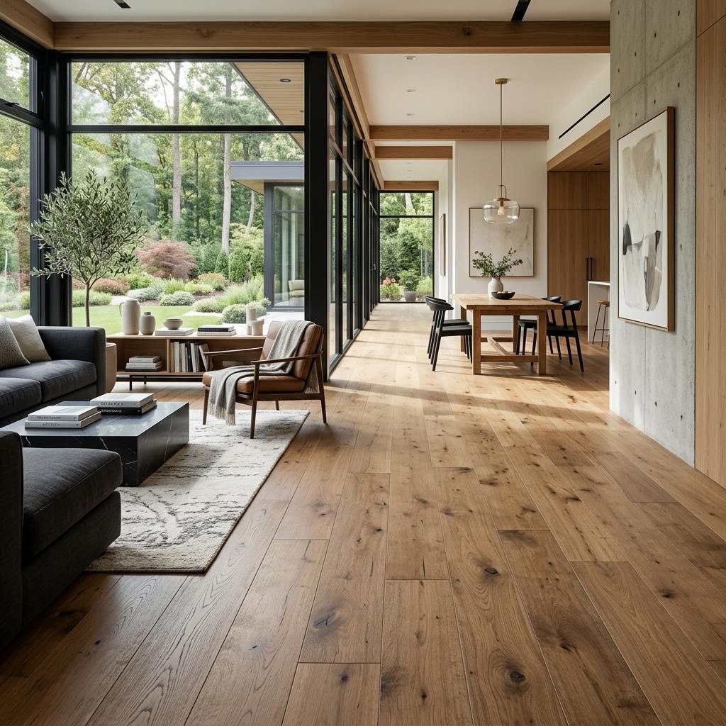 Illustrative flooring installation design